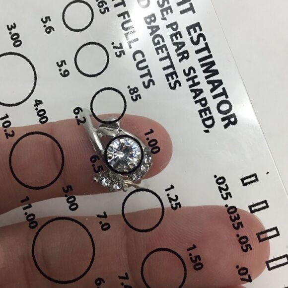 Brilliant Round CZ In Leaf Wrap Setting (H15) - Picture 5 of 5